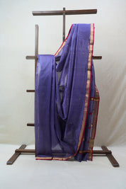 Violet Chanderi Cotton Silk Saree - SRVCSS401