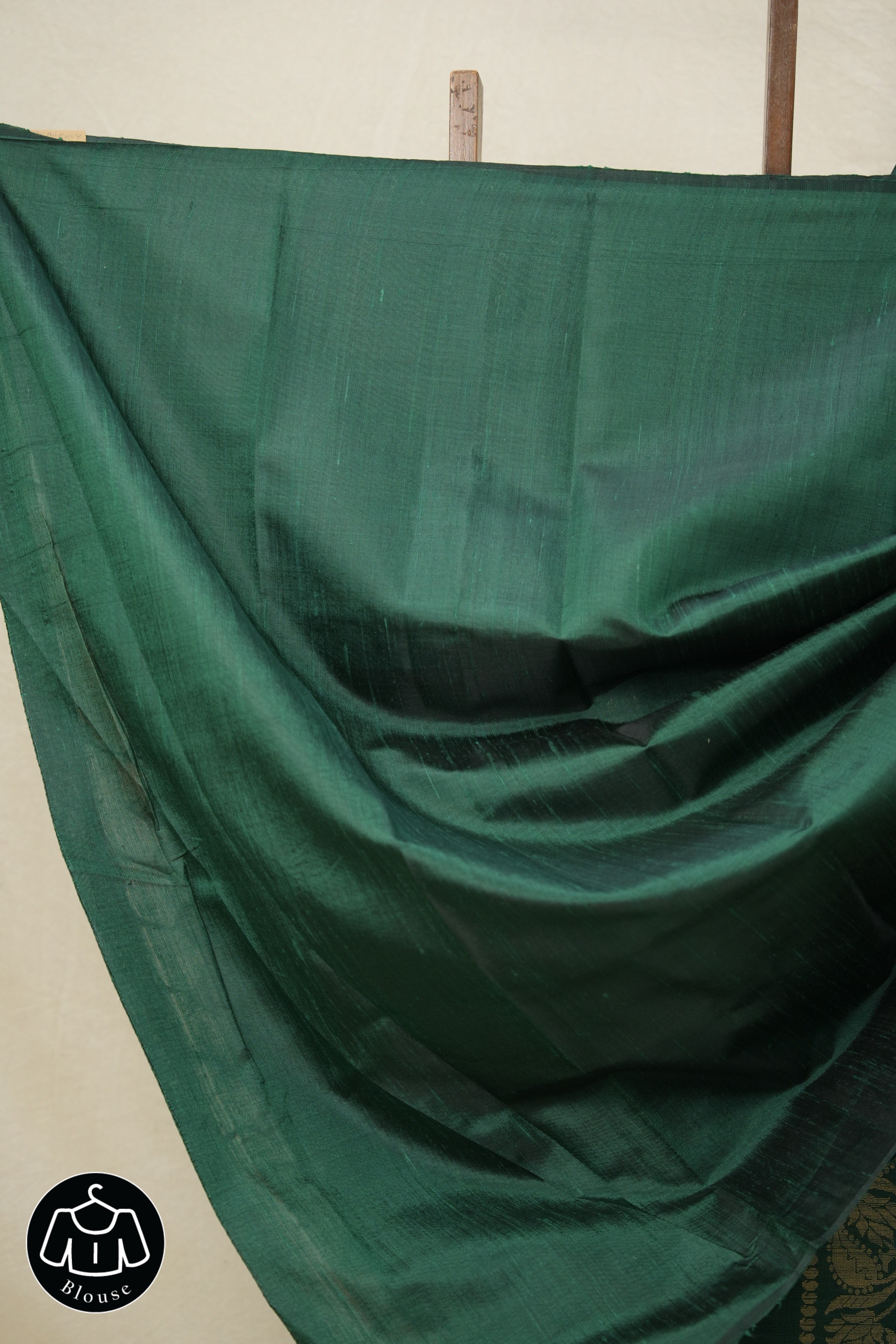 Green Raw Silk Saree - SRGRSS910