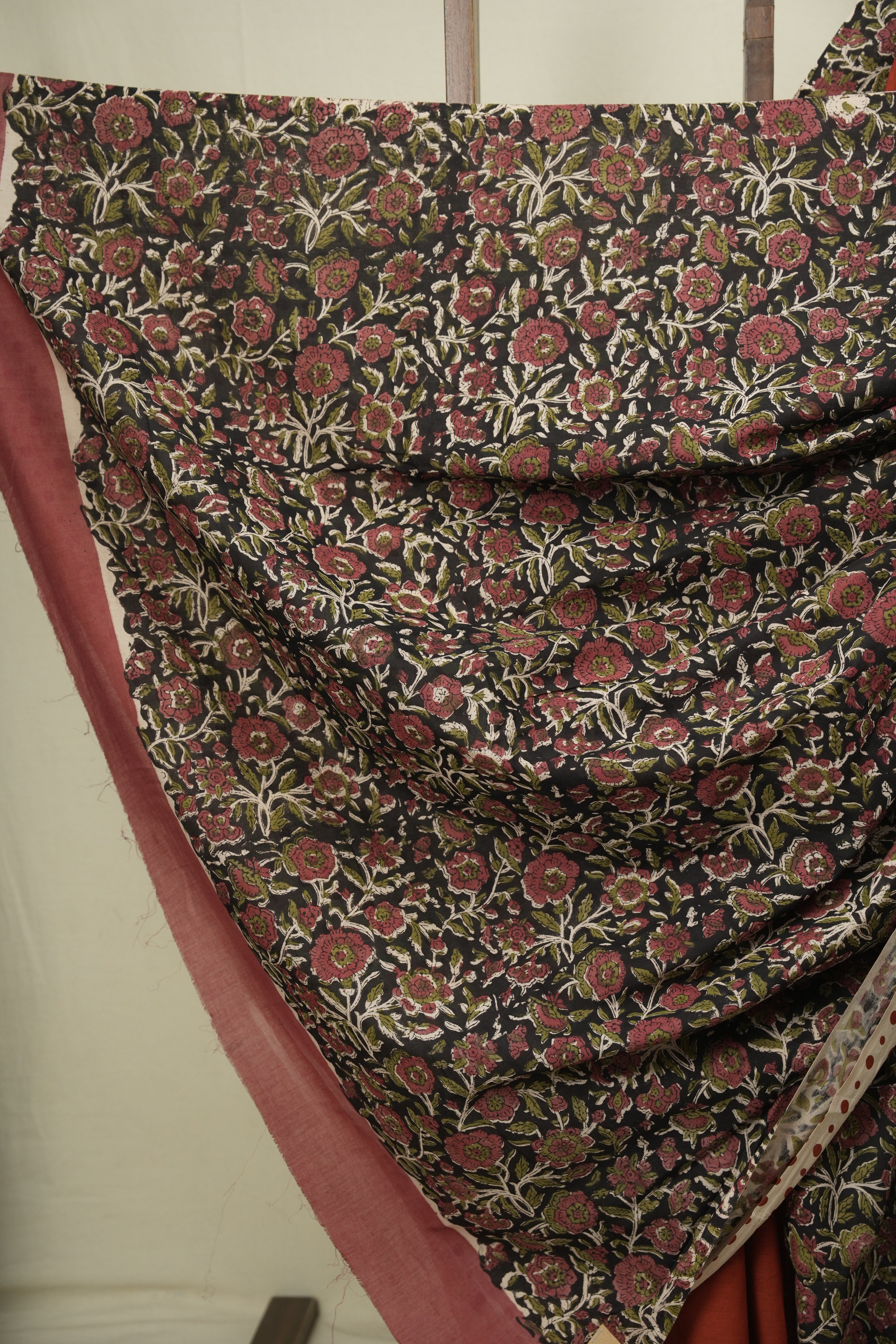 Red HBP Cotton Saree - SRRCS3740