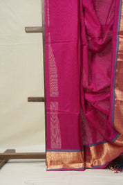 Rani Pink Maheshwari Saree - SRRPMS1003