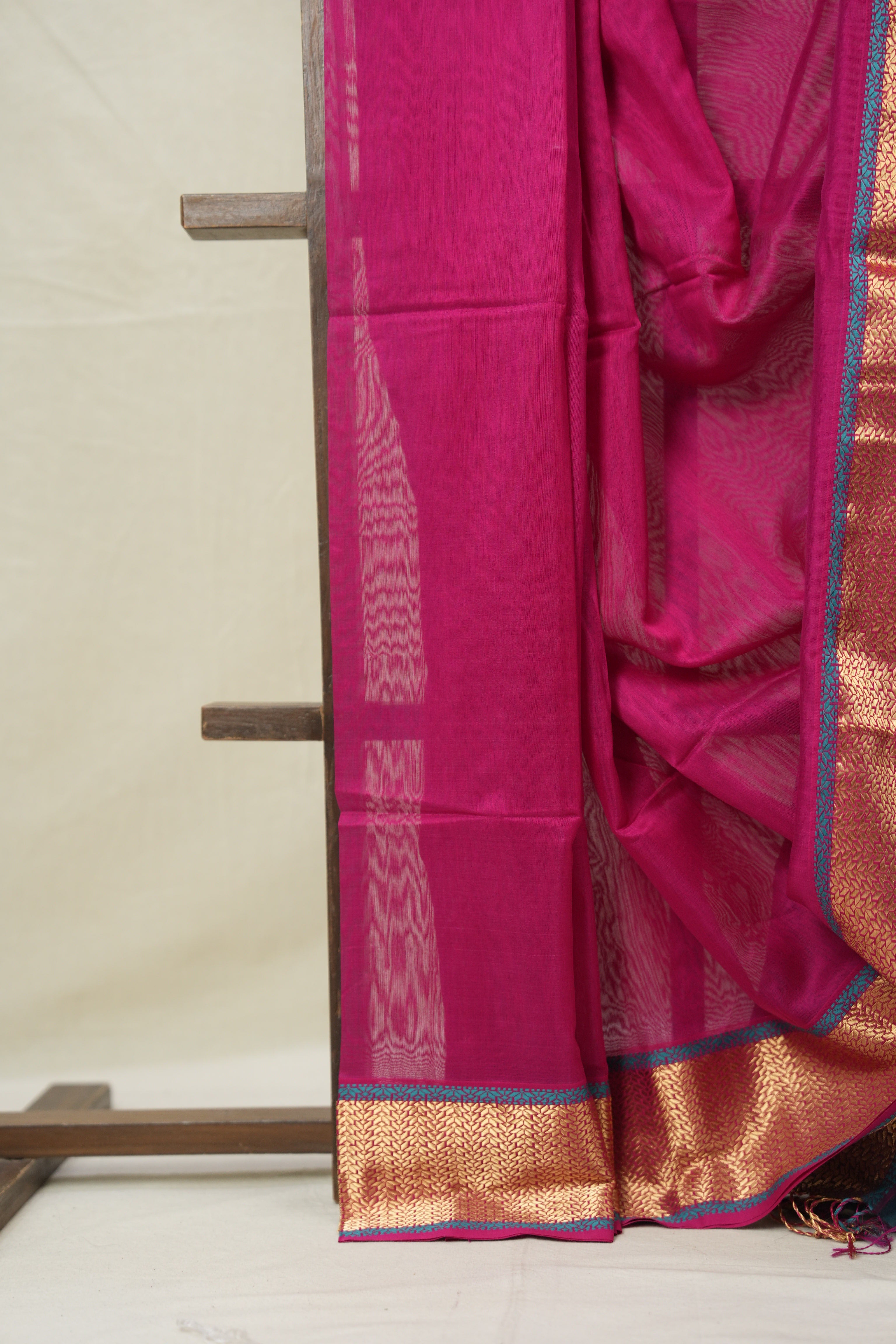 Rani Pink Maheshwari Saree - SRRPMS1003