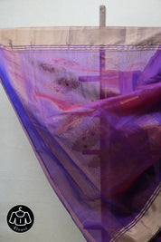 Purple Chanderi Cotton Silk Saree - SRPCSS394