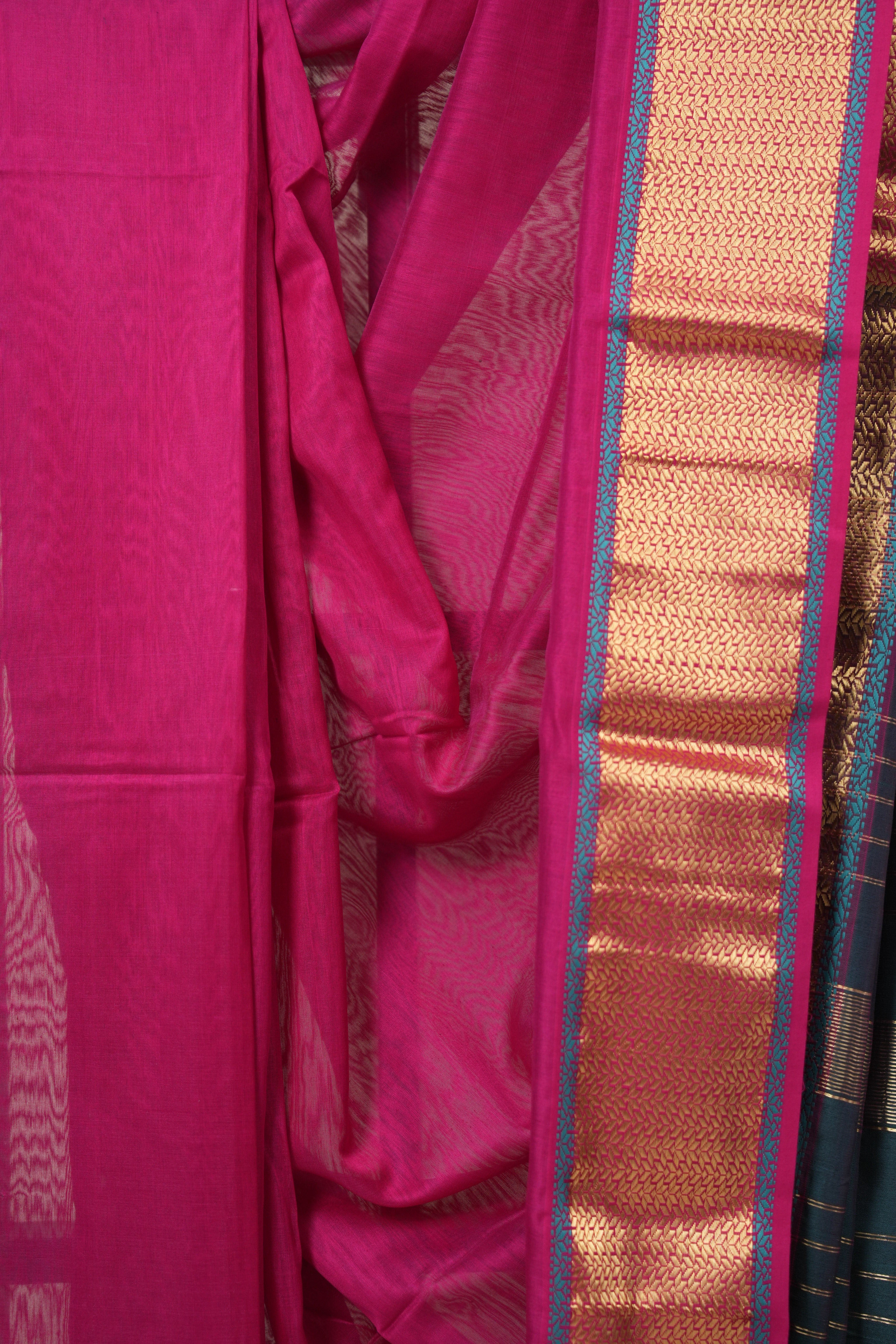 Rani Pink Maheshwari Saree - SRRPMS1003
