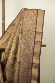 Plum Tussar Silk Saree - SRPTSS1947