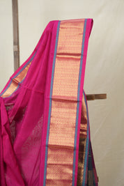 Rani Pink Maheshwari Saree - SRRPMS1003