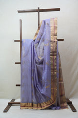 Lavender Chanderi Silk Saree (DEFECT) - SRLCSS68 - PI