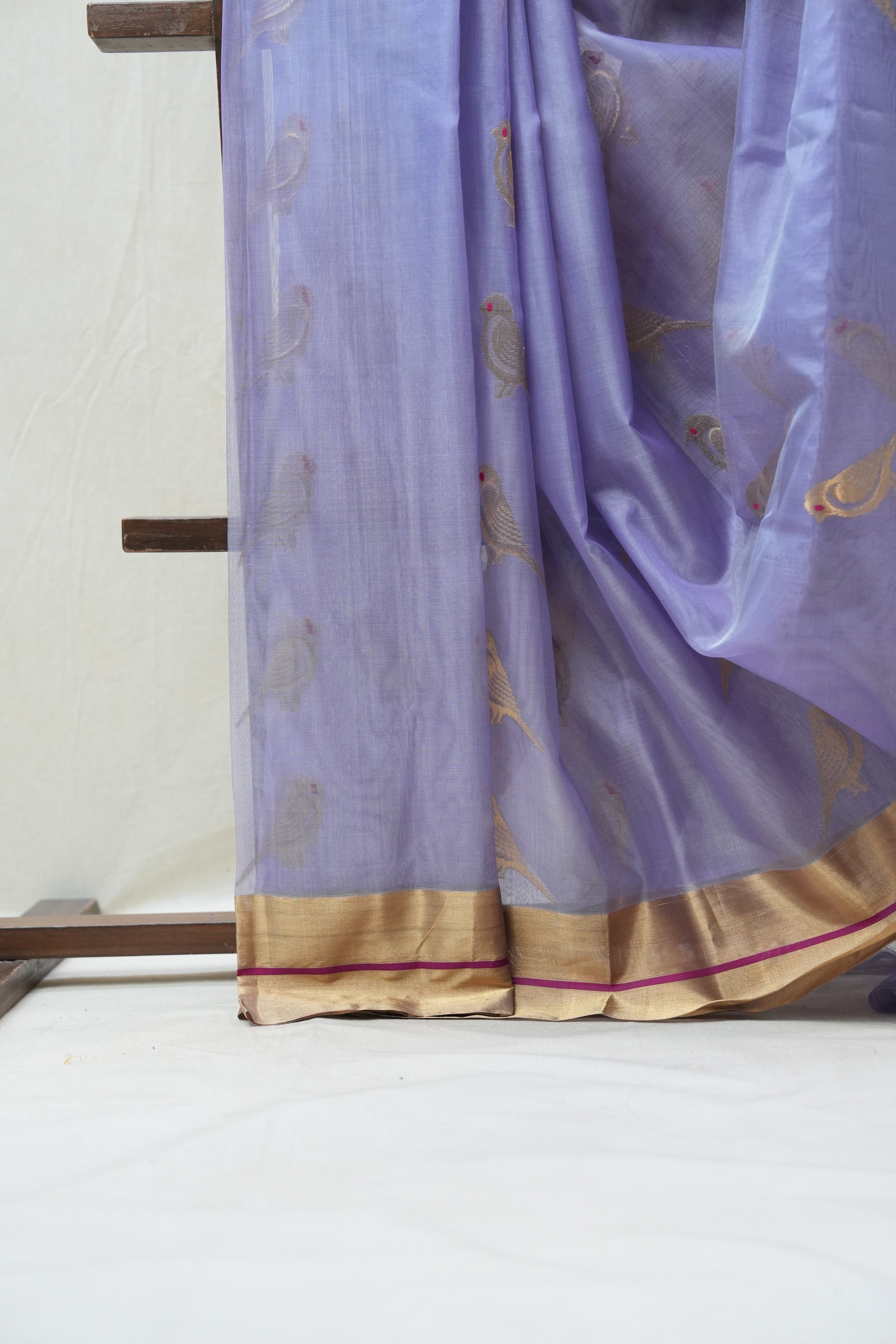 Lavender Chanderi Silk Saree - SRLCSS403