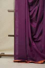 Two Tone Magenta  Plan Cotton Mangalgiri Saree - SRTMPCMS45