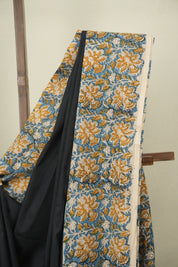 Black HBP Cotton Saree - SRBCS3744