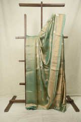 Mint Tissue Banarasi Silk Saree - SRMBSS94