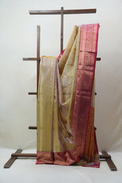Moss Green Chanderi Silk Saree - SRMGCSS63- PI