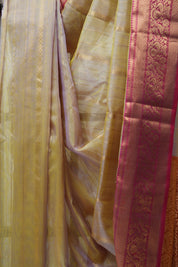 Moss Green Chanderi Silk Saree - SRMGCSS63- PI