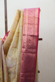 Moss Green Chanderi Silk Saree - SRMGCSS63- PI