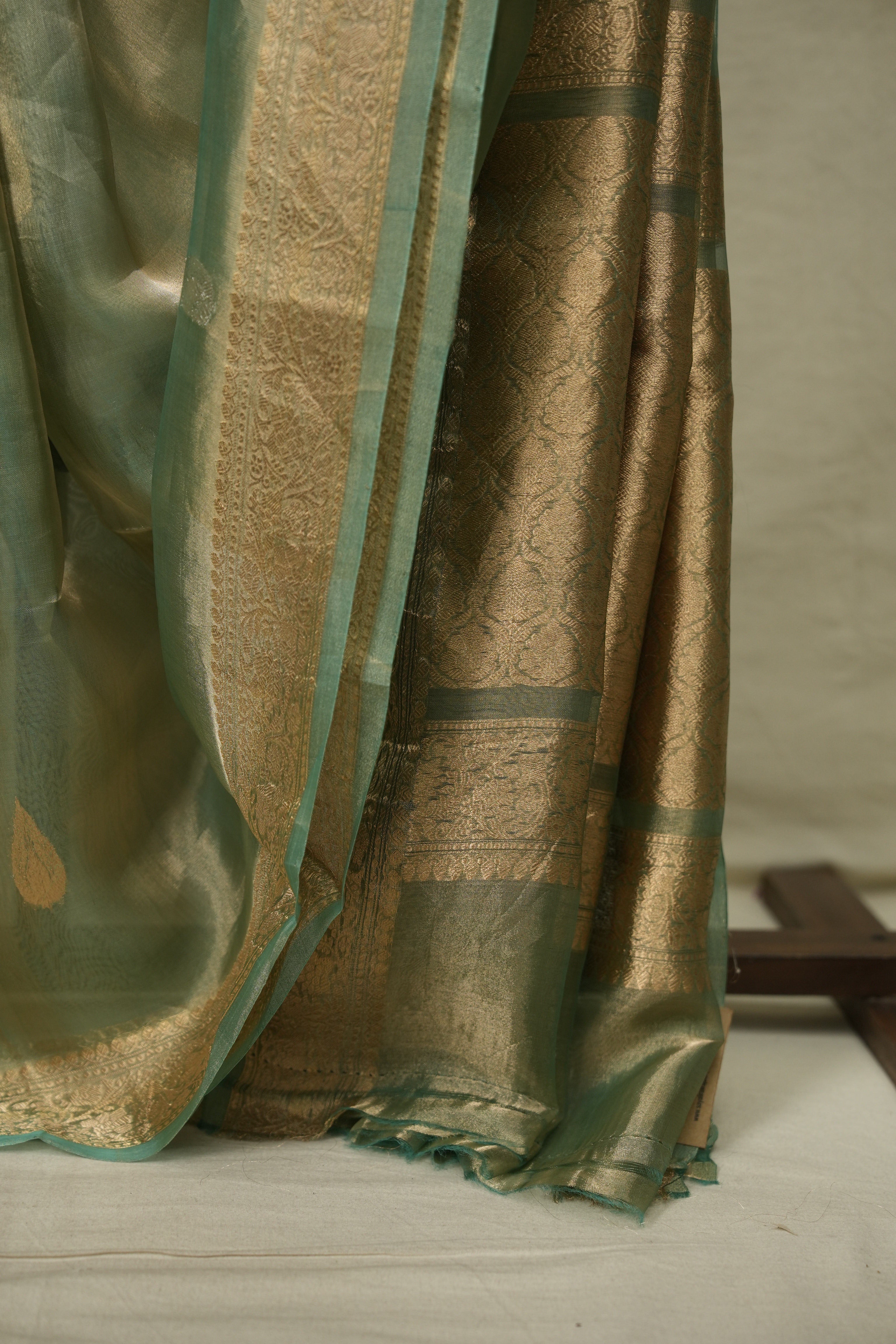 Mint Tissue Banarasi Silk Saree - SRMBSS94