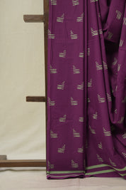 Purple HBP Cotton Saree - SRPCS3279