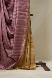 Pink Tussar Silk Saree - SRPTSS1683