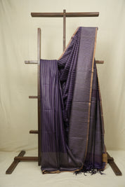 Royal Purple Tussar Silk Saree - SRRPTSS1881