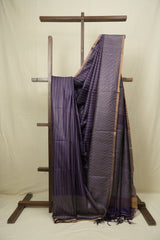 Royal Purple Tussar Silk Saree - SRRPTSS1881