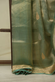 Mint Tissue Banarasi Silk Saree - SRMBSS94