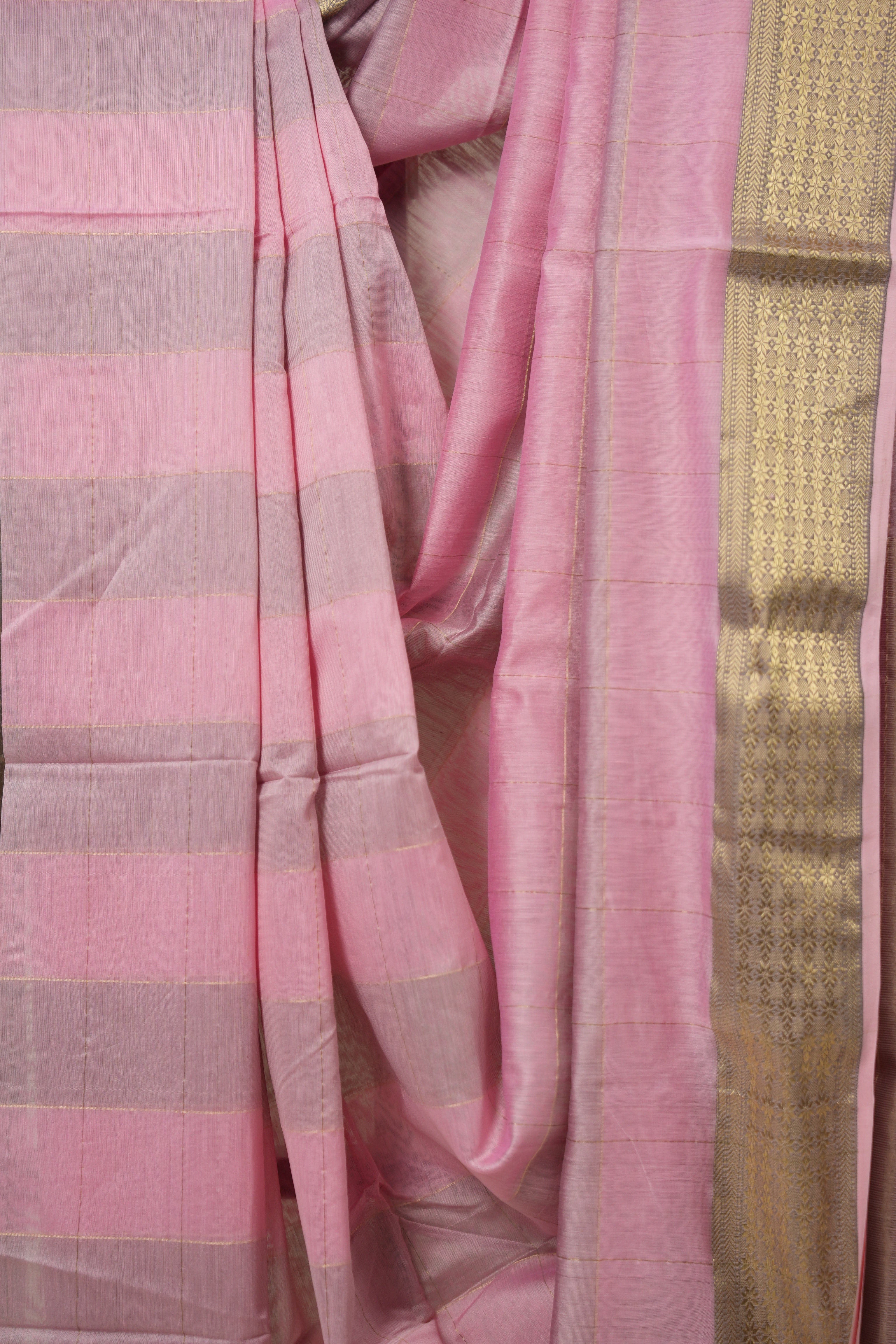Pink Maheshwari Saree - SRPMS1002