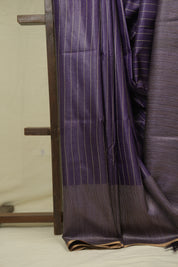 Royal Purple Tussar Silk Saree - SRRPTSS1881