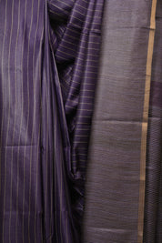 Royal Purple Tussar Silk Saree - SRRPTSS1881