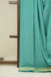 Aqua Cotton Paithani Saree - SRACPS753