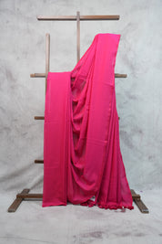 Pink Mul Cotton Saree-SRPMCS207