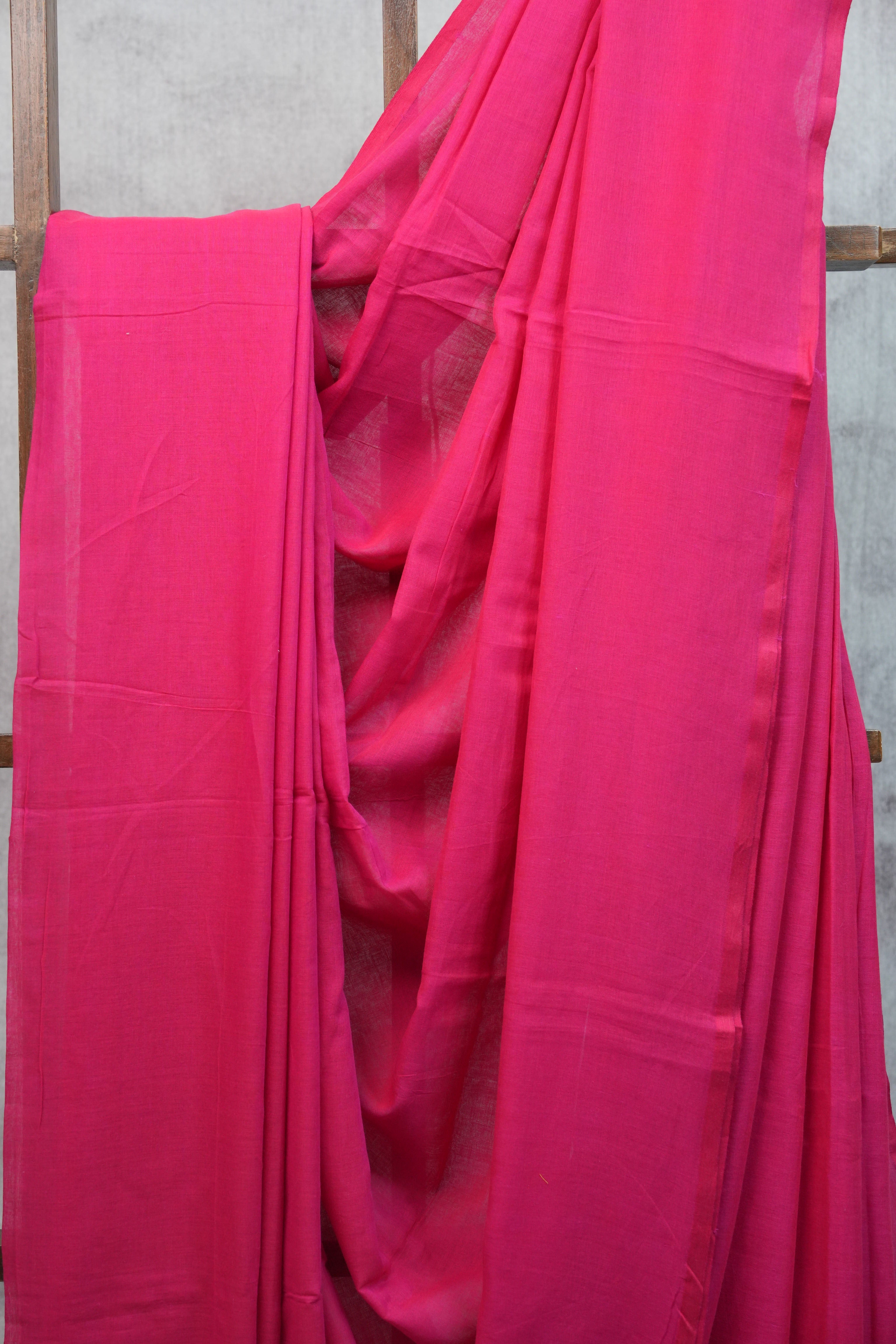 Pink Mul Cotton Saree-SRPMCS207