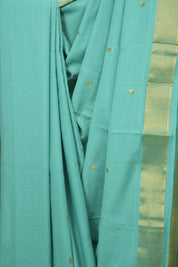 Aqua Cotton Paithani Saree - SRACPS753