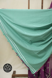 Purple HBP Cotton Saree - SRPCS3279