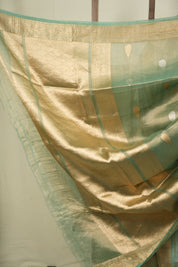 Mint Tissue Banarasi Silk Saree - SRMBSS94