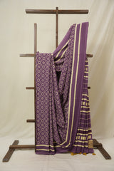 Purple HBP Cotton Saree - SRPCS3288