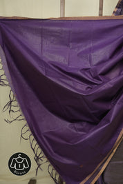Royal Purple Tussar Silk Saree - SRRPTSS1881