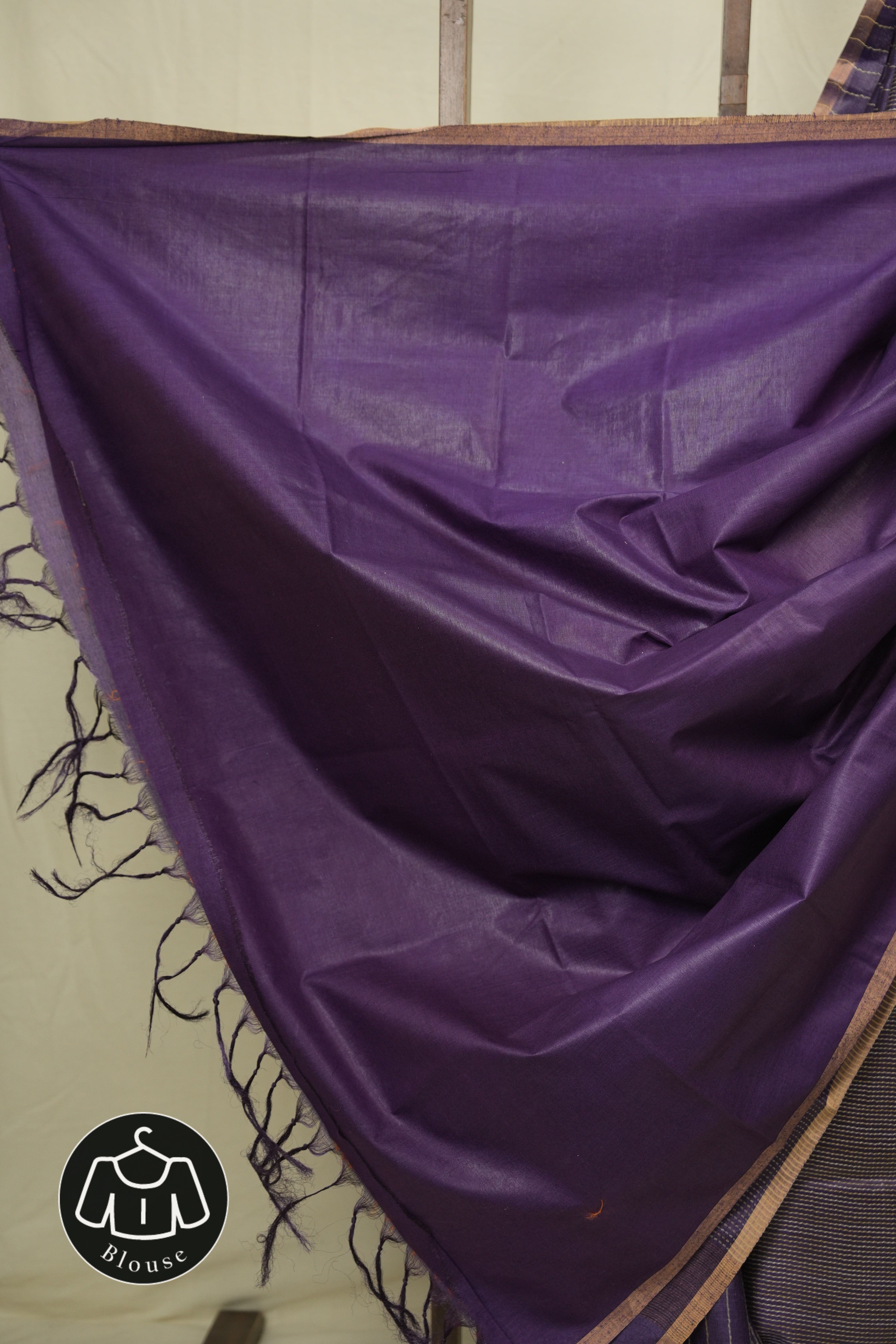 Royal Purple Tussar Silk Saree - SRRPTSS1881