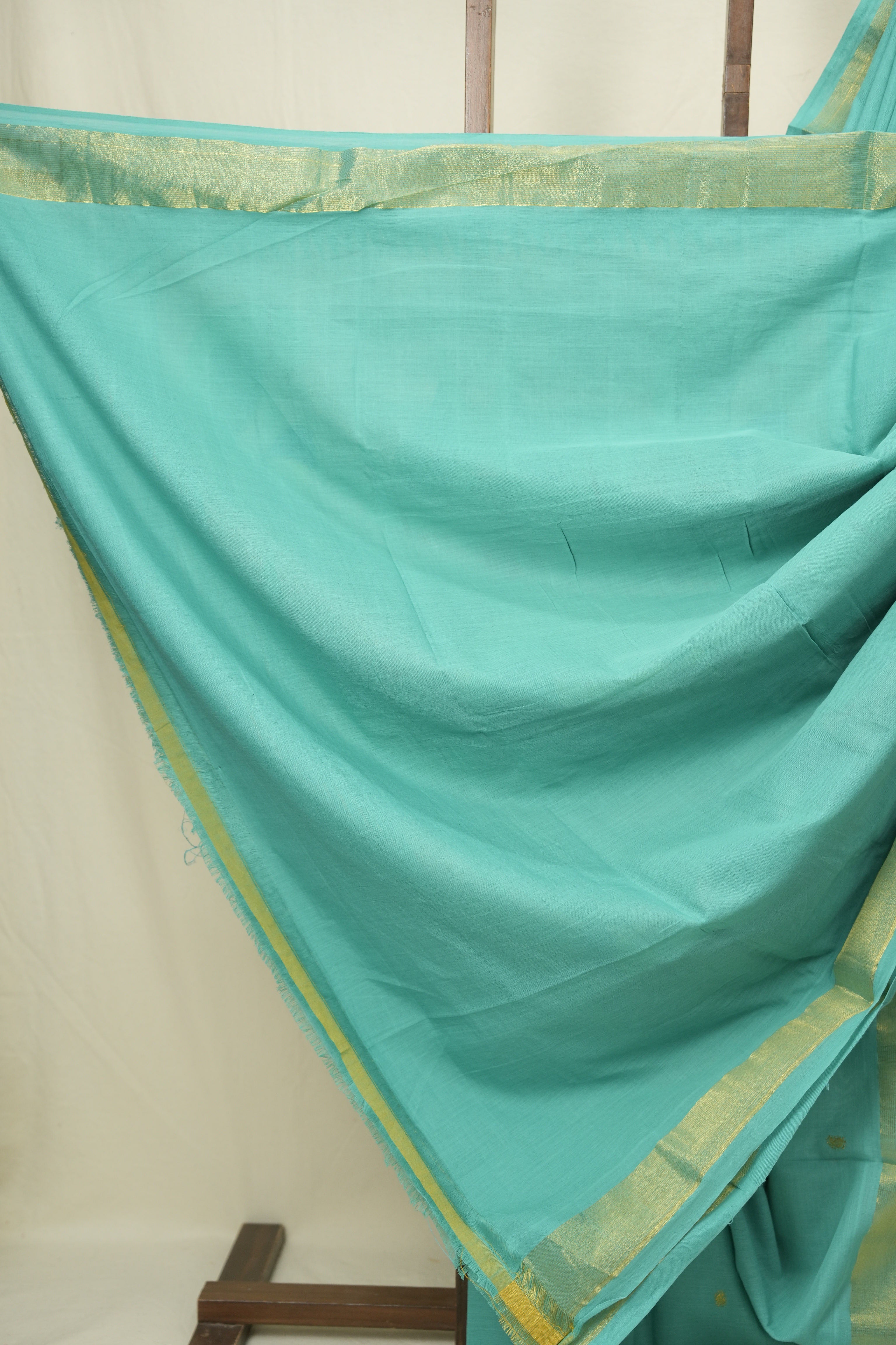 Aqua Cotton Paithani Saree - SRACPS753