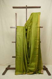 Green Tussar Silk Saree - SRGTSS1874