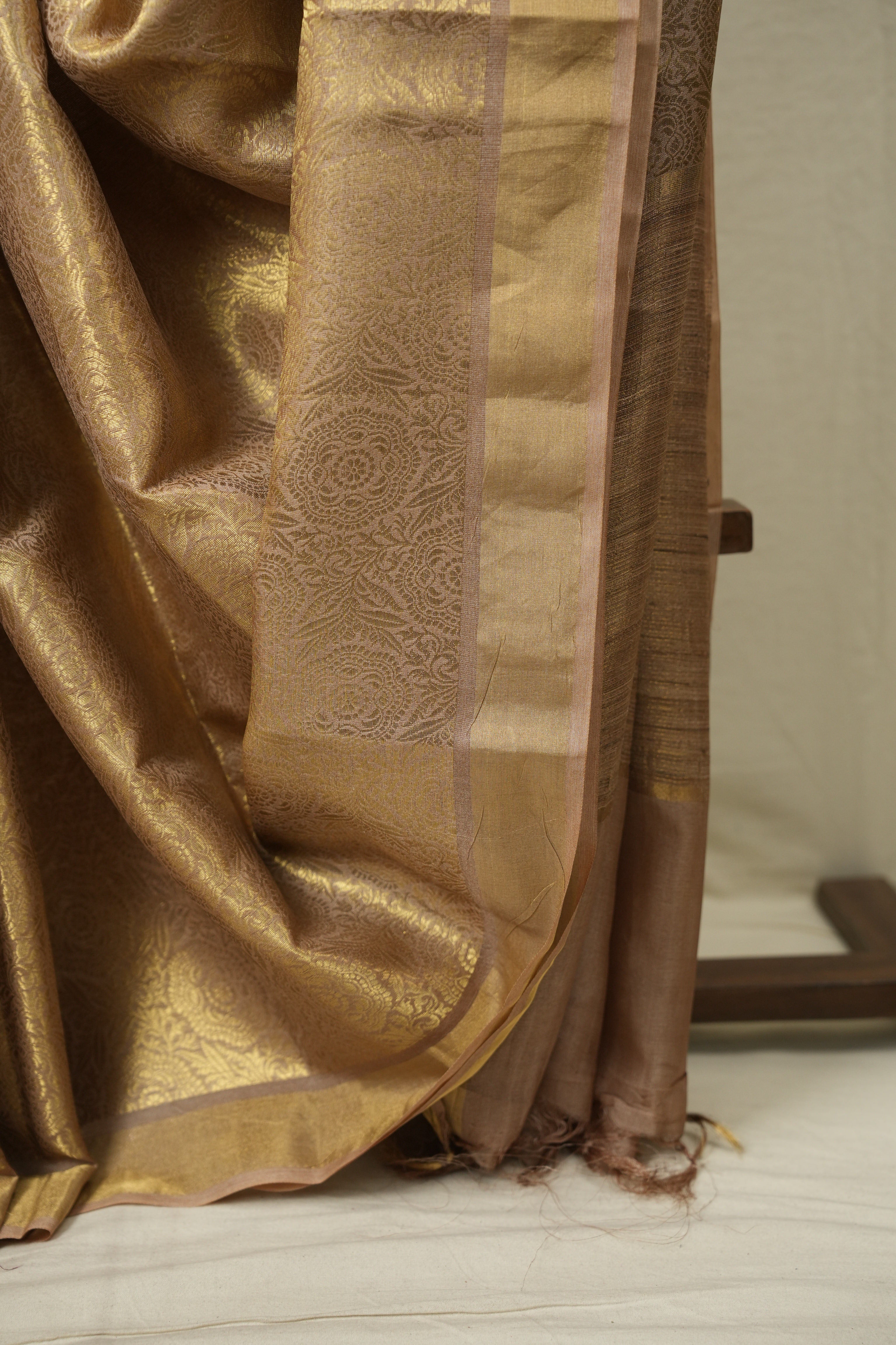 Mauve Tussar Silk Saree - SRMTSS1950