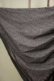 Black HBP Cotton Saree - SRBCS3742