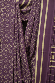 Purple HBP Cotton Saree - SRPCS3288