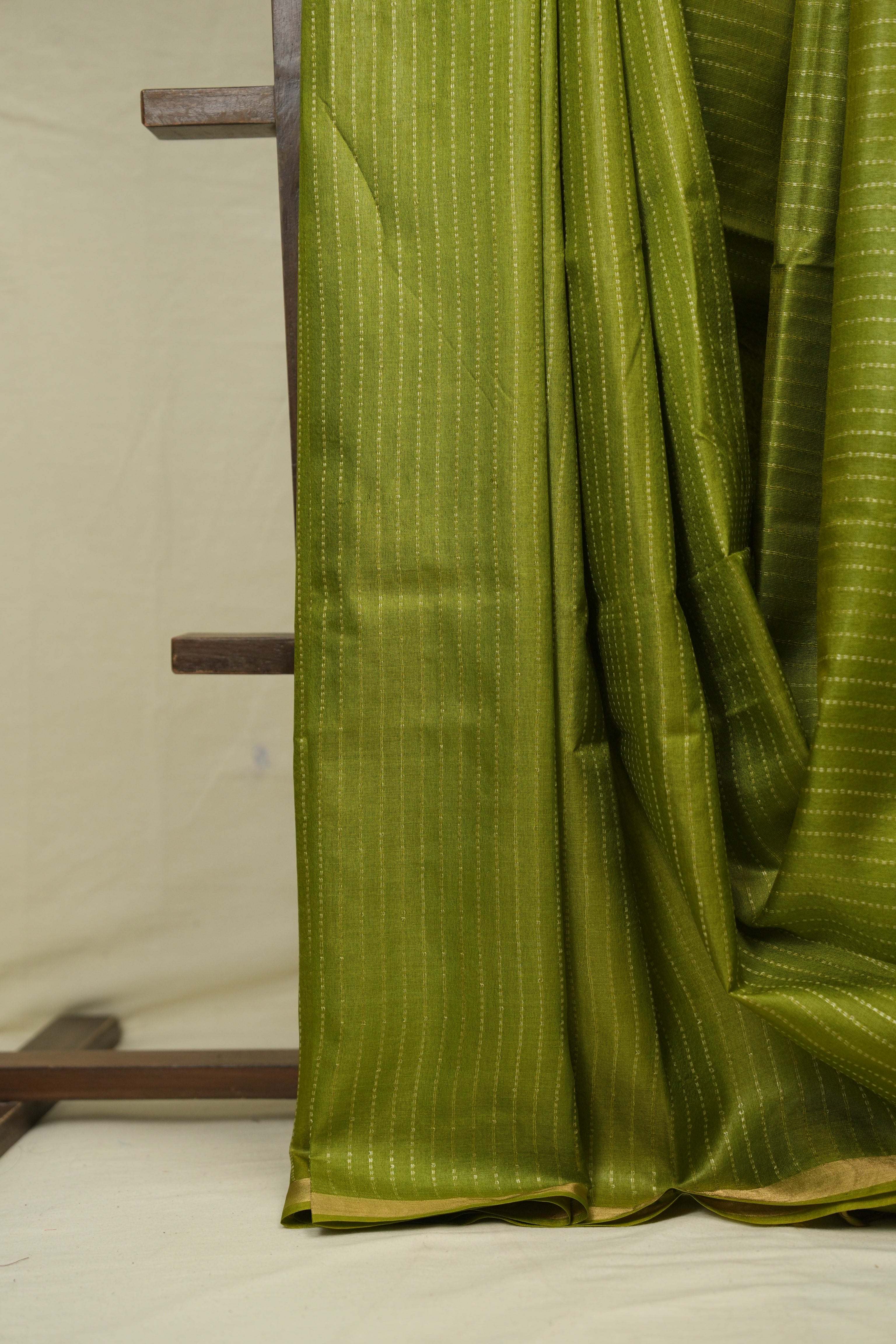 Green Tussar Silk Saree - SRGTSS1874