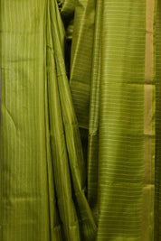 Green Tussar Silk Saree - SRGTSS1874