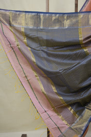 Dusty Pink Maheshwari Saree - SRDPMS1001