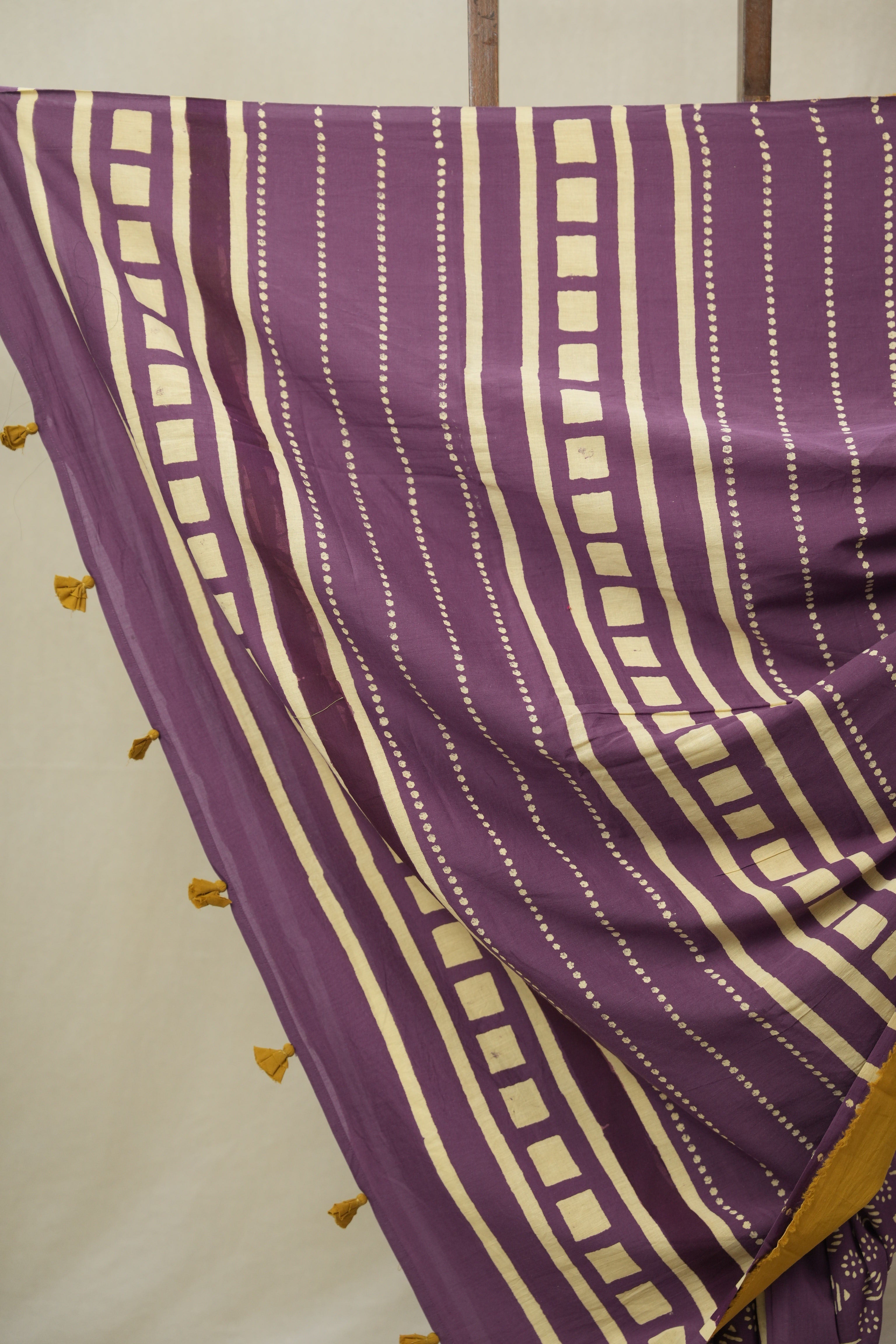 Purple HBP Cotton Saree - SRPCS3288