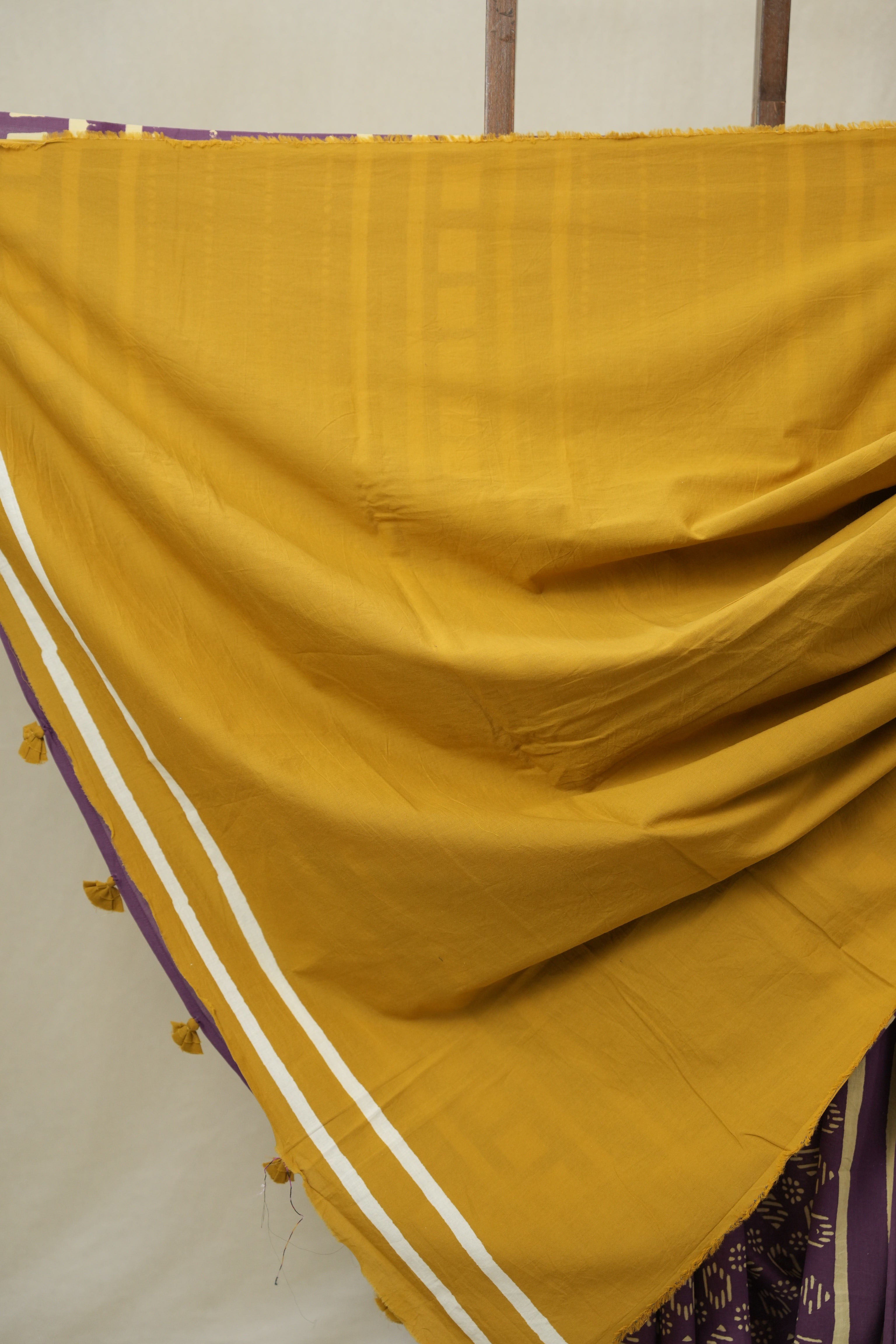 Purple HBP Cotton Saree - SRPCS3288