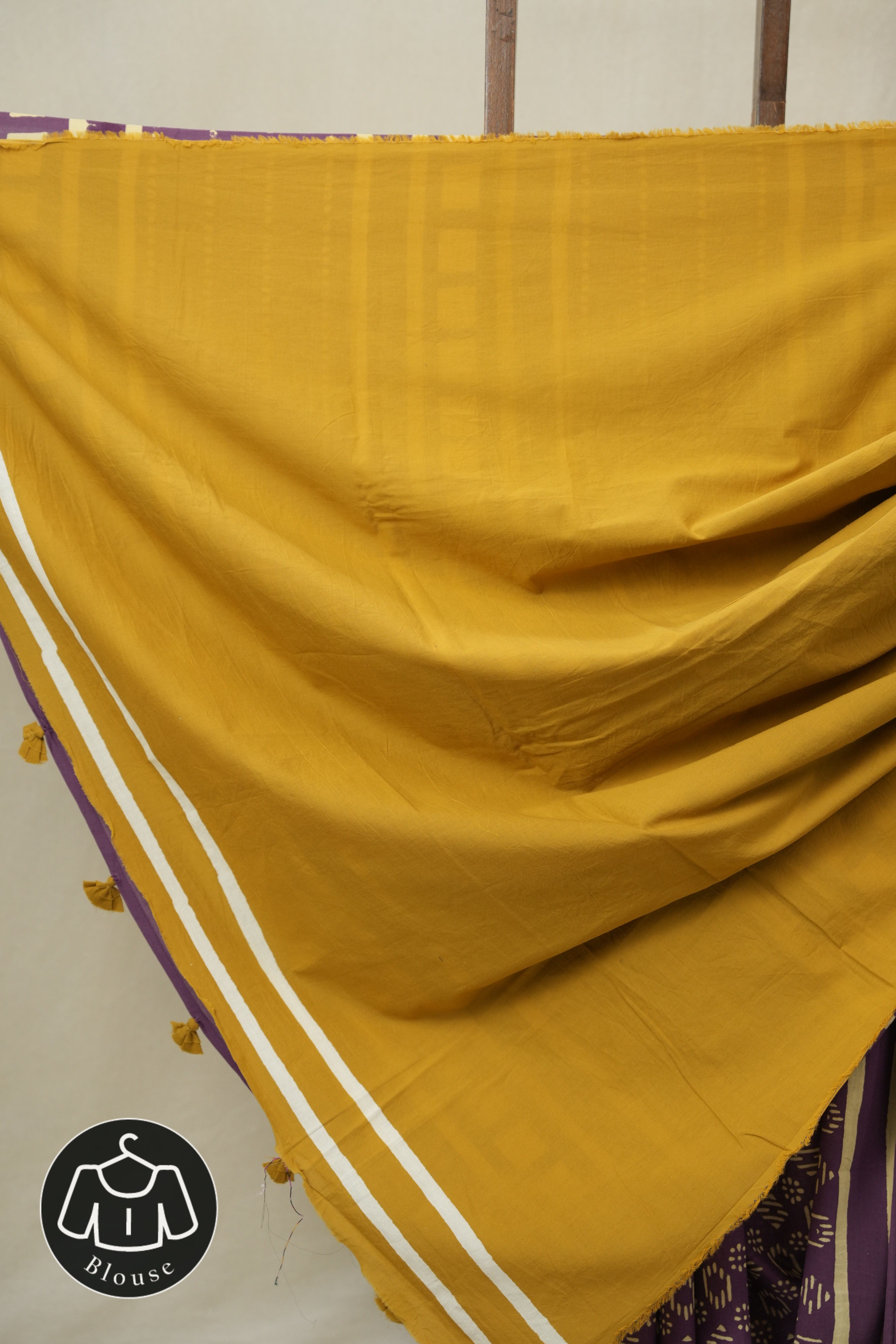 Purple HBP Cotton Saree - SRPCS3288