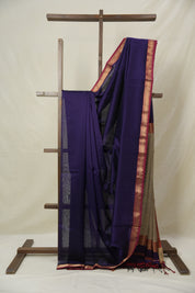 Violet Blue Maheshwari Saree - SRVBMS1028