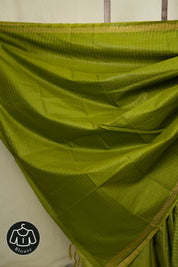Green Tussar Silk Saree - SRGTSS1874