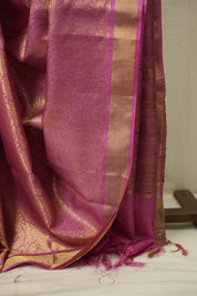 Pink Tussar Silk Saree - SRPTSS1949