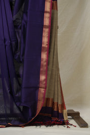 Violet Blue Maheshwari Saree - SRVBMS1028